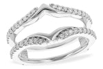 Allison Kaufman Diamond Ring Guard in 14K White Gold, 0.32 ctw (W2163)
