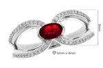 Allison Kaufman Ruby & Diamond Ring in 14K White Gold, 0.67 ctw, alternate view