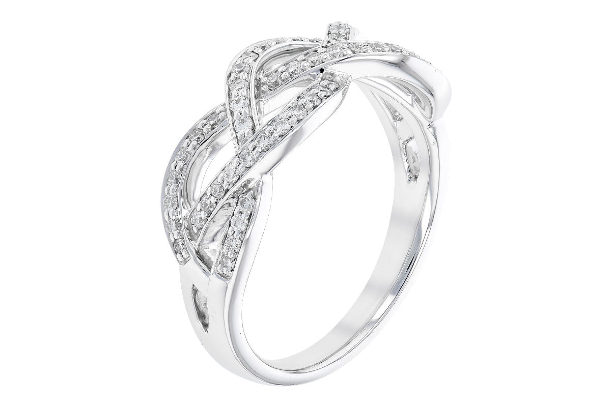 Allison Kaufman Diamond Wedding Band in 14K White Gold, 0.34 ctw (W2174), alternate view