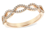 Allison Kaufman Diamond Wedding Band in 14K Rose Gold, 0.19 ctw (W2161)