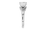 Allison Kaufman Diamond Engagement Ring Semi-Mount in 14K White Gold, 0.16 ctw (L7955), alternate view