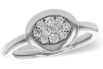 Allison Kaufman Diamond Ring in 14K White Gold, 0.25 ctw (D6049)