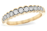 Allison Kaufman Diamond Wedding Band in 14K Yellow Gold, 0.15 ctw (W2330)