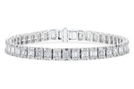 Allison Kaufman Baguette Diamond Bracelet in 14K White Gold, 4.10 ctw