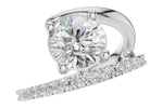 Allison Kaufman Diamond Engagement Ring Semi-Mount in 14K White Gold, 0.33 ctw (L7931)