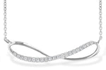Allison Kaufman Diamond Necklace in 14K White Gold, 0.18 ctw