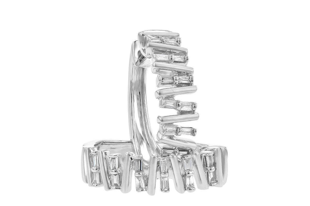 Allison Kaufman Diamond Earrings in 14K White Gold, 0.30 ctw (E1995), alternate view