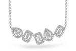 Allison Kaufman Diamond Necklace in 14K White Gold, 0.55 ctw