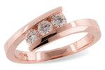 Allison Kaufman Diamond Ring in 14K Rose Gold, 0.35 ctw