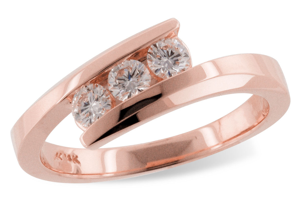 Allison Kaufman Diamond Ring in 14K Rose Gold, 0.35 ctw