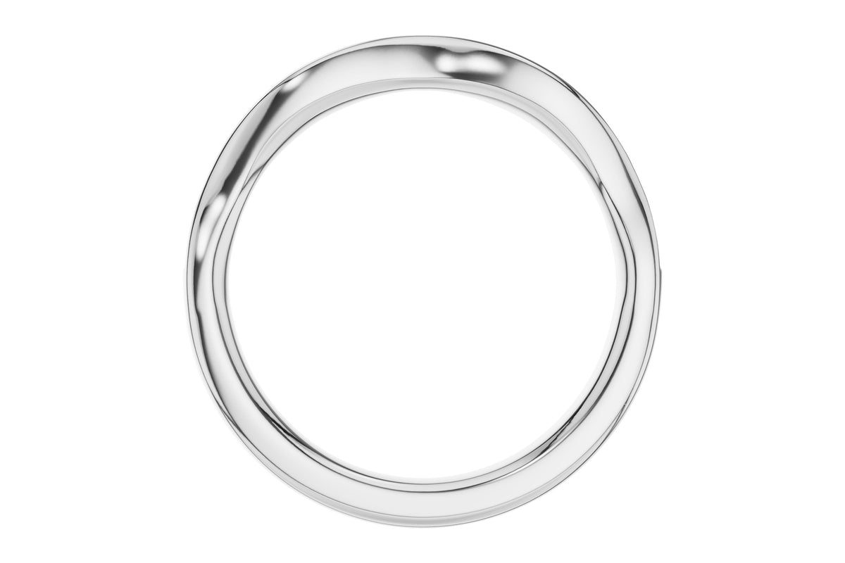 Allison Kaufman Diamond Wedding Band in 14K White Gold, 0.12 ctw (W2711), alternate view