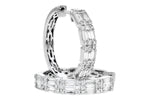 Allison Kaufman Diamond Earrings in 14K White Gold, 0.90 ctw, alternate view