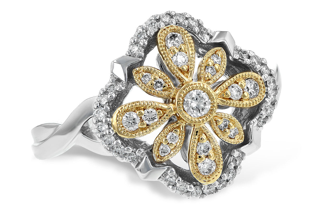 Allison Kaufman Diamond Ring in 14K Two-Tone Gold, 0.30 ctw