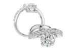Allison Kaufman Diamond Engagement Ring Semi-Mount in 14K White Gold, 0.50 ctw (L7925), alternate view
