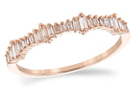 Allison Kaufman Diamond Wedding Band in 14K Rose Gold, 0.20 ctw (W2477)