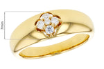 Allison Kaufman Diamond Wedding Band in 14K Yellow Gold, 0.14 ctw (W2742), alternate view