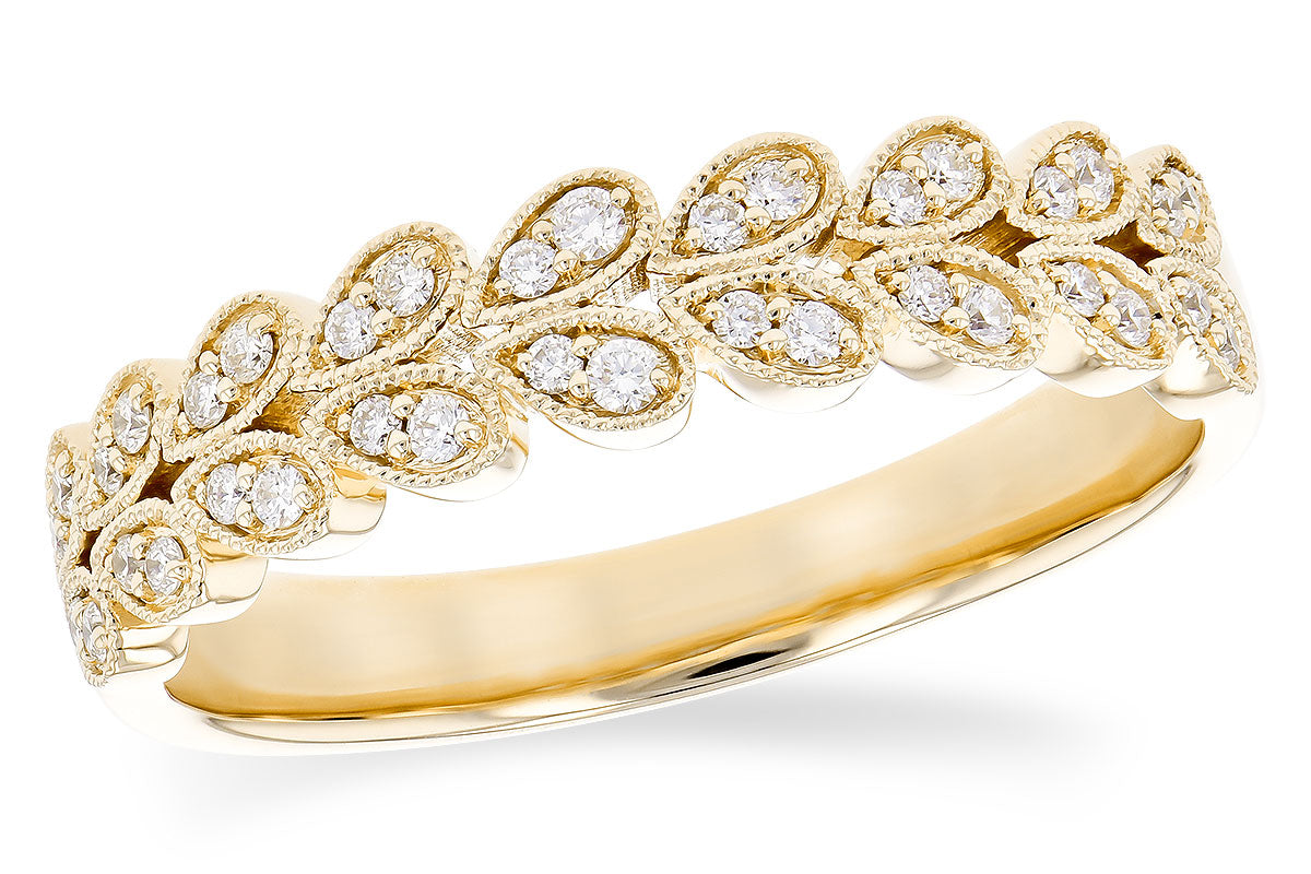 Allison Kaufman Diamond Wedding Band in 14K Yellow Gold, 0.16 ctw (W2483)
