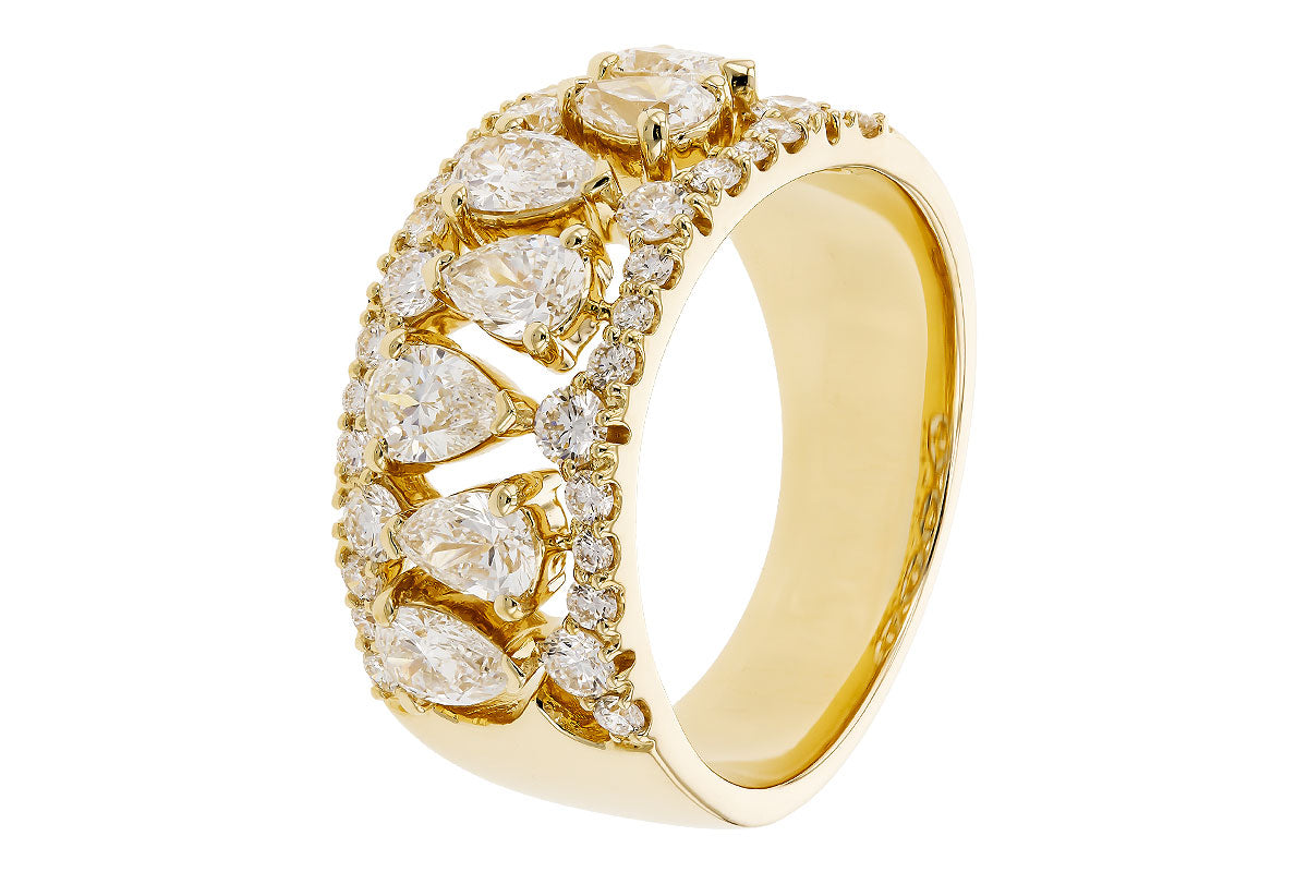 Allison Kaufman Diamond Wedding Band in 14K Yellow Gold, 1.95 ctw, alternate view