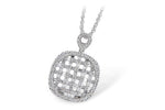 Allison Kaufman Baguette Diamond Necklace in 14K White Gold, 0.82 ctw
