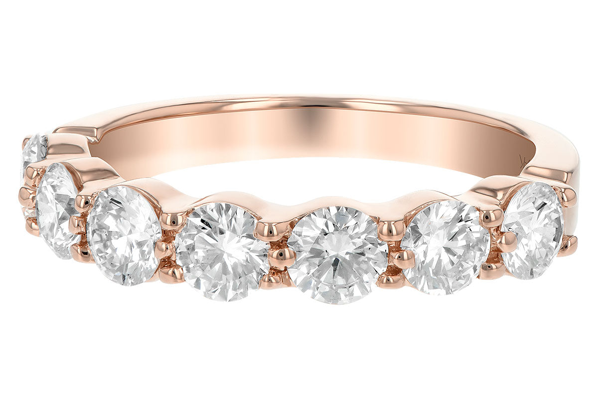 Allison Kaufman Diamond Wedding Band in 14K Rose Gold, 1.50 ctw (WR114-150), alternate view
