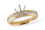 Allison Kaufman Diamond Engagement Ring Semi-Mount in 14K Yellow Gold, 0.40 ctw (LR111-40)