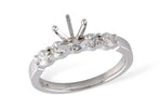 Allison Kaufman Diamond Engagement Ring Semi-Mount in 14K White Gold, 0.40 ctw (LR125-40)