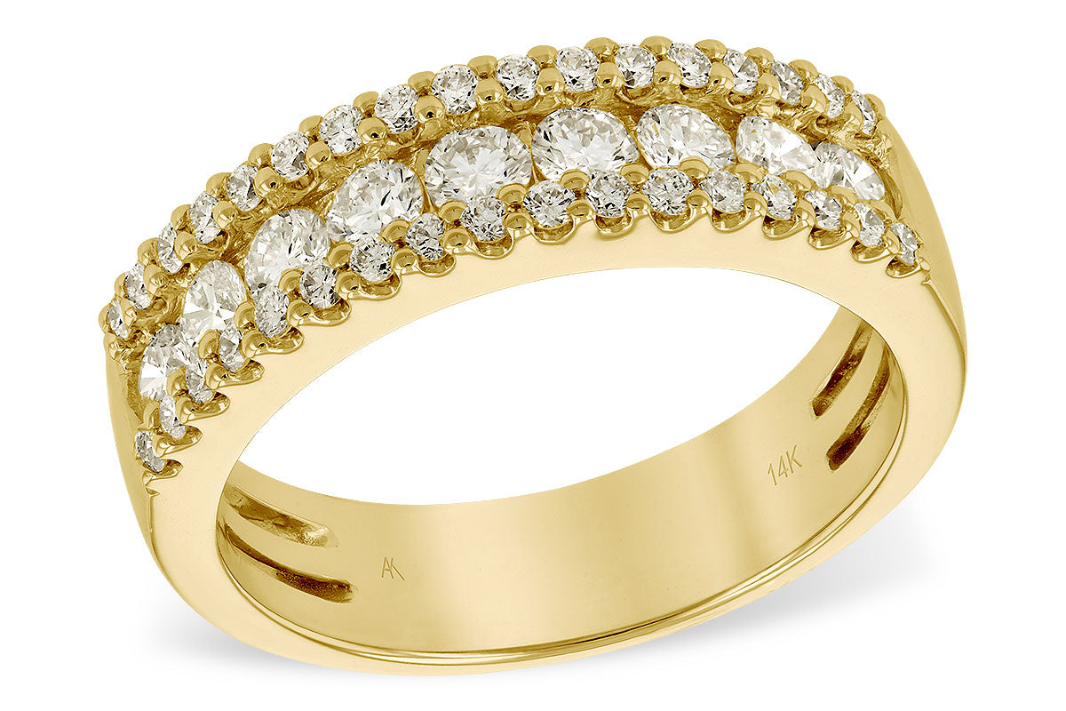 Allison Kaufman Diamond Wedding Band in 14K Yellow Gold, 0.95 ctw