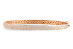 Allison Kaufman Diamond Bangle Bracelet in 14K Rose Gold, 1.50 ctw