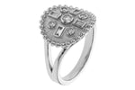 Allison Kaufman Baguette Diamond Ring in 14K White Gold, 0.19 ctw, alternate view