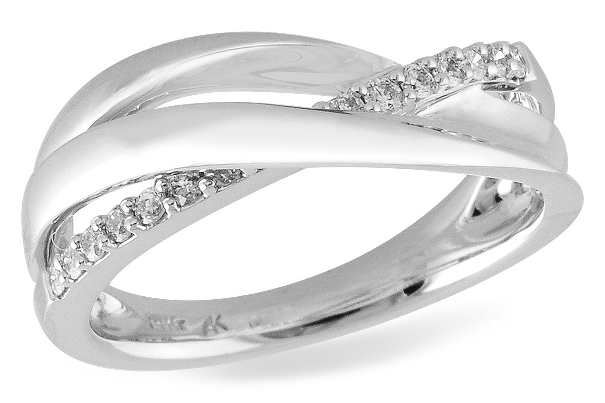Allison Kaufman Diamond Ring in 14K White Gold, 0.20 ctw (D5068)
