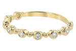 Allison Kaufman Diamond Wedding Band in 14K Yellow Gold, 0.11 ctw (W2308), alternate view