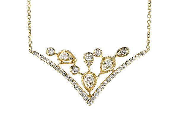 Allison Kaufman Diamond Necklace in 14K Yellow Gold, 0.45 ctw