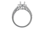 Allison Kaufman Diamond Engagement Ring Semi-Mount in 14K White Gold, 0.29 ctw, alternate view