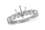 Allison Kaufman Diamond Engagement Ring Semi-Mount in 14K White Gold, 0.65 ctw