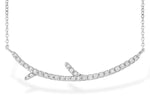 Allison Kaufman Diamond Necklace in 14K White Gold, 0.19 ctw (N8129)