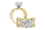 Allison Kaufman Diamond Engagement Ring Semi-Mount in 14K Yellow Gold, 0.50 ctw (L7913), alternate view