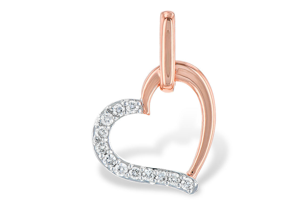 Allison Kaufman Diamond Pendant in 14K Rose Gold, 0.08 ctw (P6475)