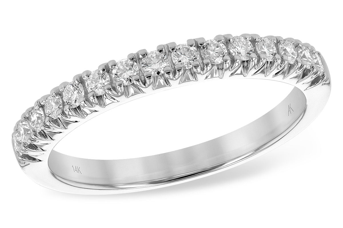 Allison Kaufman Diamond Wedding Band in 14K White Gold, 0.33 ctw (WR834-33)