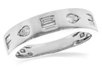 Allison Kaufman Diamond Wedding Band in 14K White Gold, 0.25 ctw (W2508)