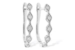 Allison Kaufman Diamond Earrings in 14K White Gold, 0.25 ctw (E2126)