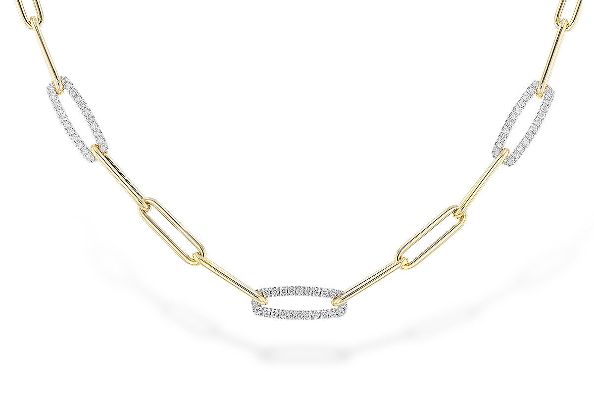 Allison Kaufman Diamond Necklace in 14K Yellow & White Gold, 0.75 ctw