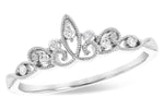 Allison Kaufman Diamond Wedding Band in 14K White Gold, 0.09 ctw (W2432)