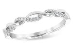 Allison Kaufman Diamond Wedding Band in 14K White Gold, 0.07 ctw (W2394)