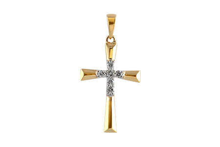 Allison Kaufman Diamond Pendant in 14K Yellow Gold, 0.09 ctw