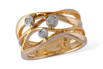 Allison Kaufman Diamond Wedding Band in 14K Yellow Gold, 0.14 ctw (W1789)