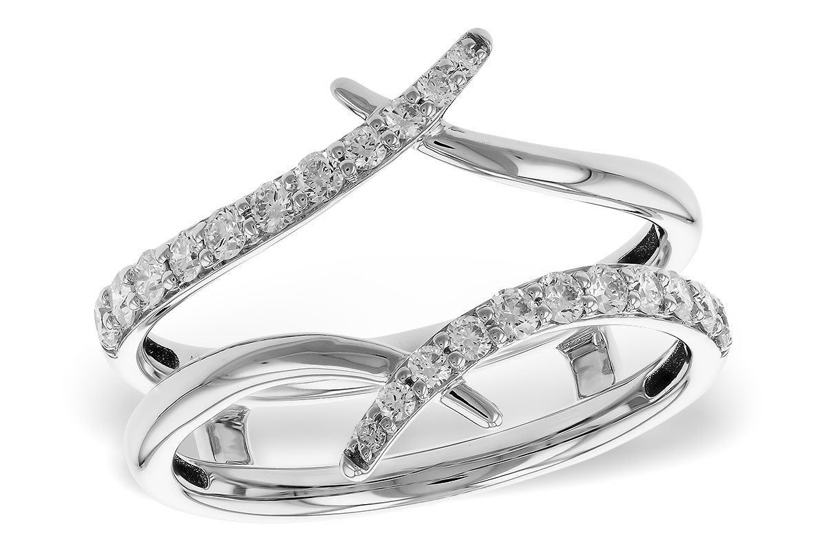 Allison Kaufman Diamond Ring Guard in 14K White Gold, 0.40 ctw