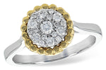 Allison Kaufman Diamond Ring in 14K Two-Tone Gold, 0.33 ctw (D5711)
