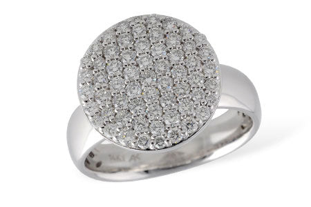Allison Kaufman Diamond Ring in 14K White Gold, 0.93 ctw