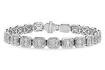 Allison Kaufman Baguette Diamond Bracelet in 14K White Gold, 1.70 ctw