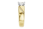 Allison Kaufman Diamond Engagement Ring Semi-Mount in 14K Yellow Gold, 0.08 ctw (L7958), alternate view